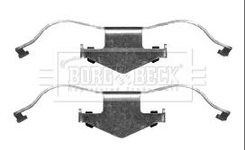 BORG & BECK Комплектующие, колодки дискового тормоза BBK1405